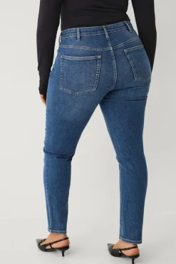Ellos Plus collection slim jeans med høj talje