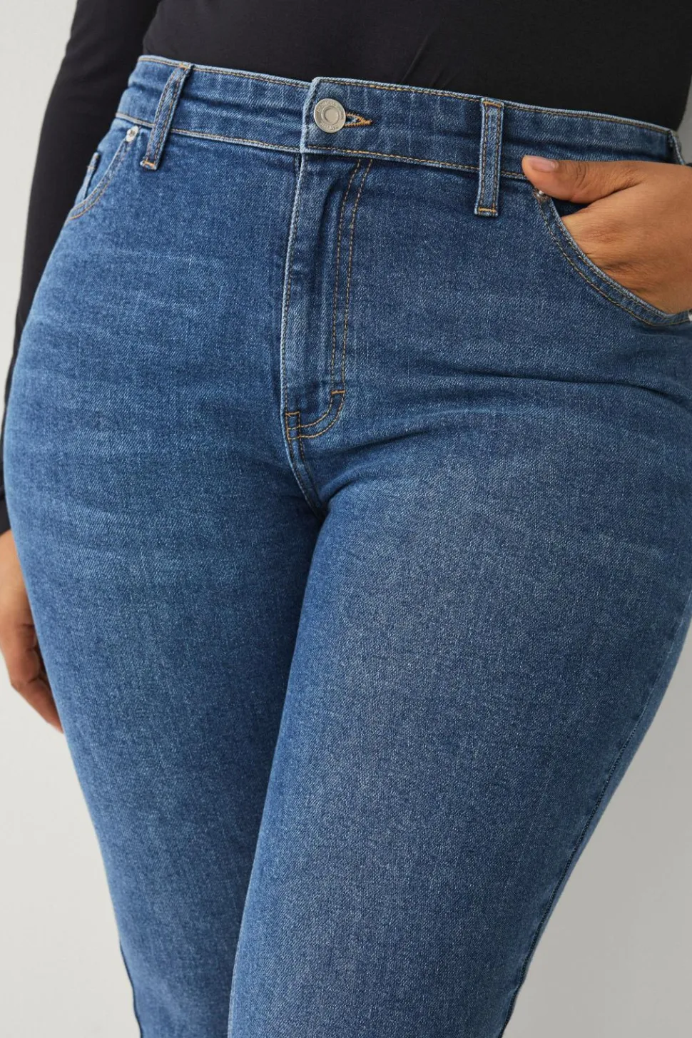 Ellos Plus collection slim jeans med høj talje