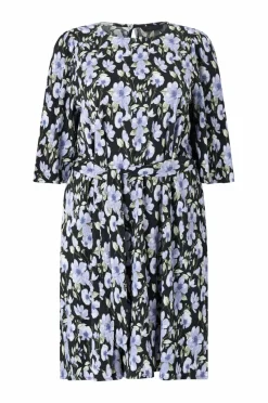 Ellos Plus collection Vævet kjole med 3/4 ærmer