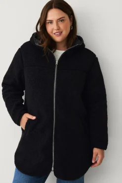 Ellos Plus collection Lang, foret fleecejakke