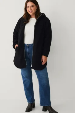 Ellos Plus collection Lang, foret fleecejakke