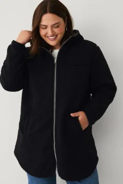 Ellos Plus collection Lang, foret fleecejakke