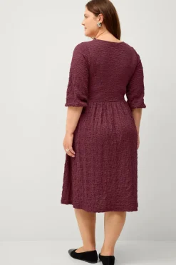 Ellos Plus collection Kjole med strukturmønster