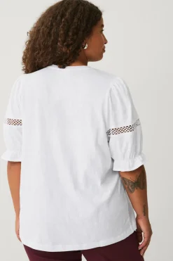 Ellos Plus collection Top med blondedetaljer