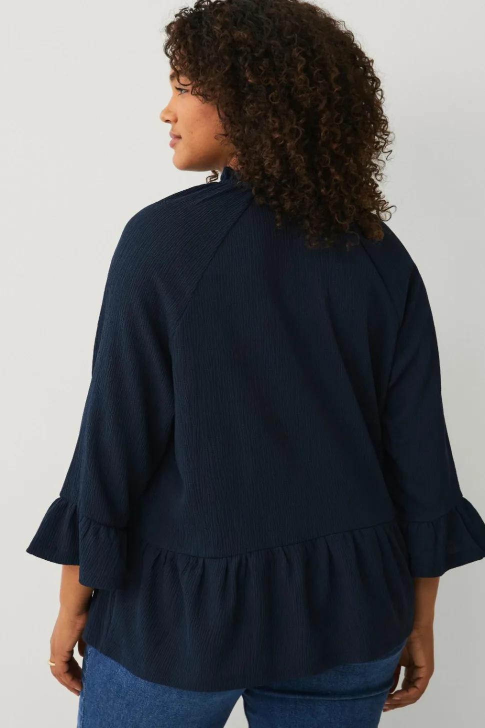 Ellos Plus collection Top i struktureret jersey