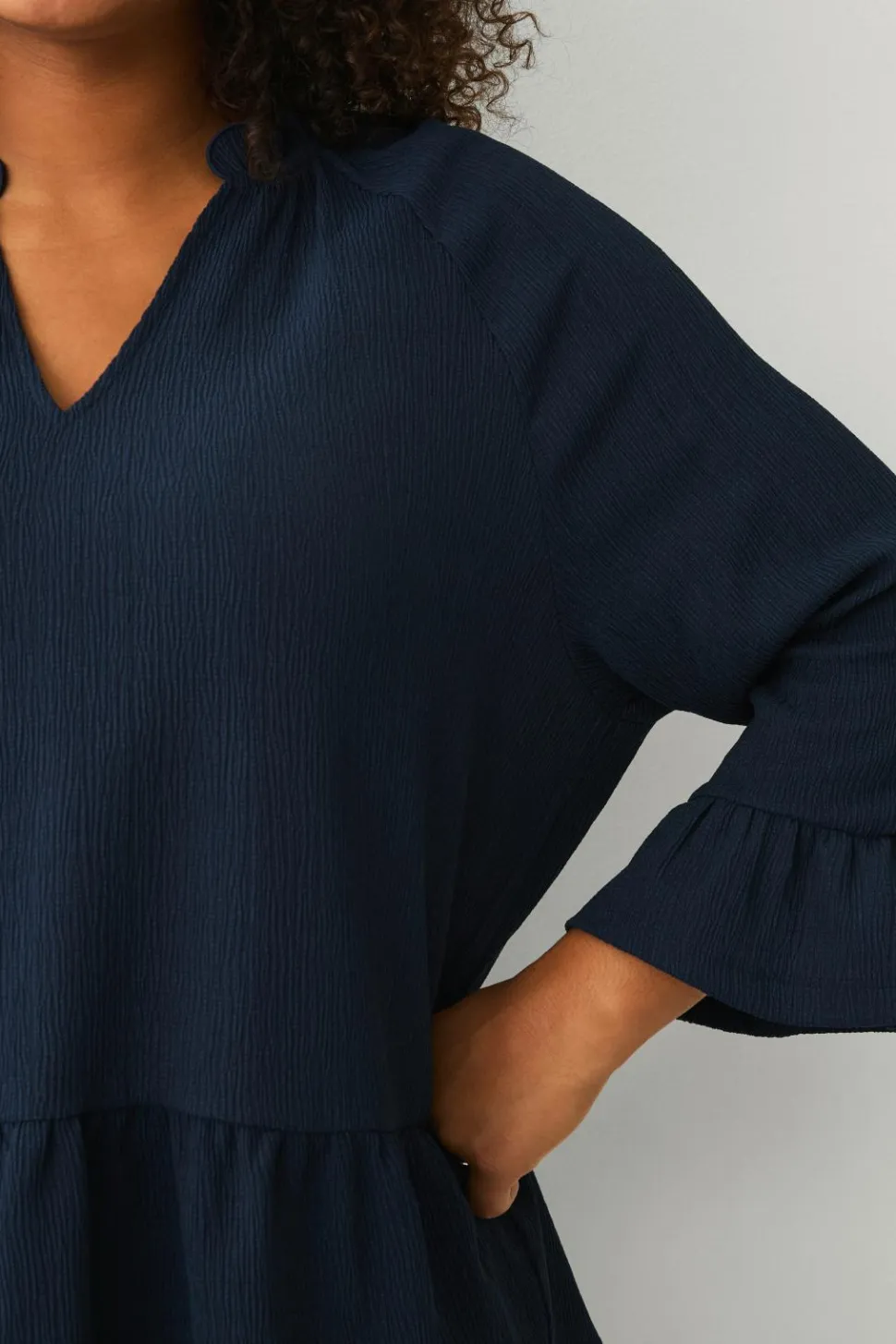 Ellos Plus collection Top i struktureret jersey