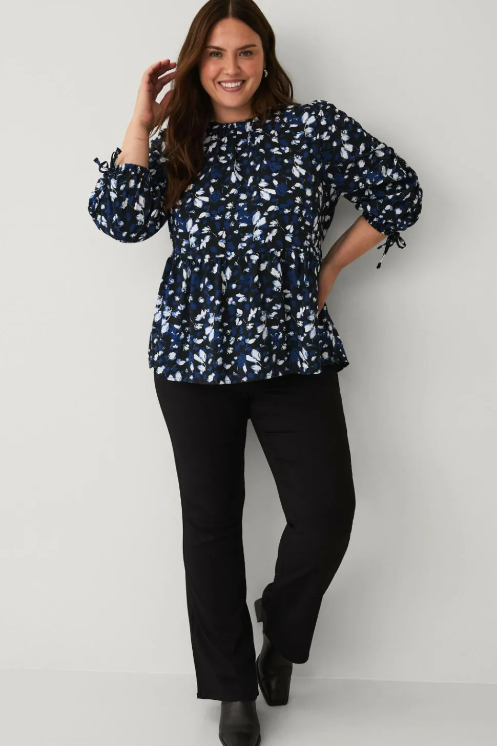 Ellos Plus collection Bluse med peplum