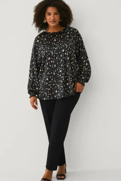 Ellos Plus collection Bluse i satin