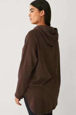 Ellos Plus collection Sweatshirt med hætte og lynlås