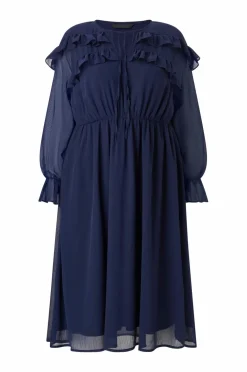 Ellos Plus collection Maxikjole med flæser