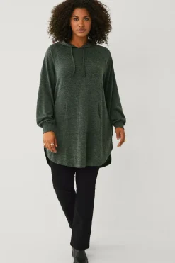 Ellos Plus collection Lang sweatshirt med hætte