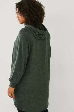 Ellos Plus collection Lang sweatshirt med hætte