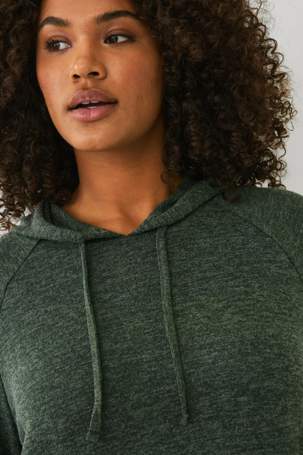 Ellos Plus collection Lang sweatshirt med hætte