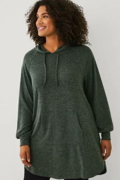 Ellos Plus collection Lang sweatshirt med hætte