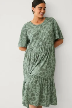 Ellos Plus collection Kjole med flæser