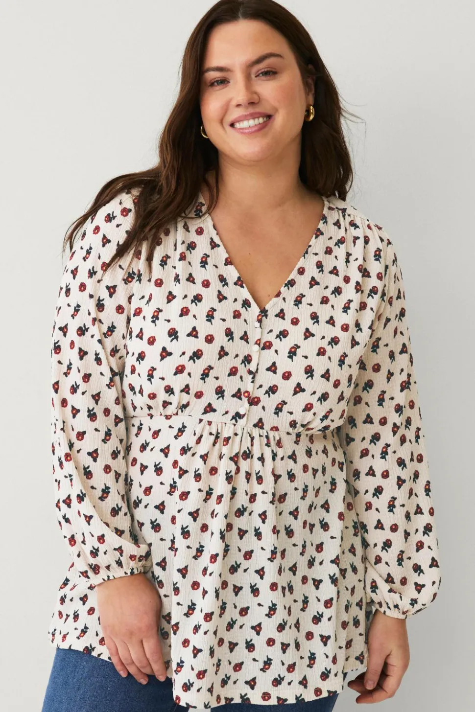 Ellos Plus collection Tunika med V-hals