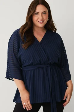 Ellos Plus collection Bluse med V-hals