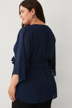 Ellos Plus collection Bluse med V-hals