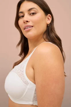 Ellos Plus collection Bh med bøjler med blondedetaljer