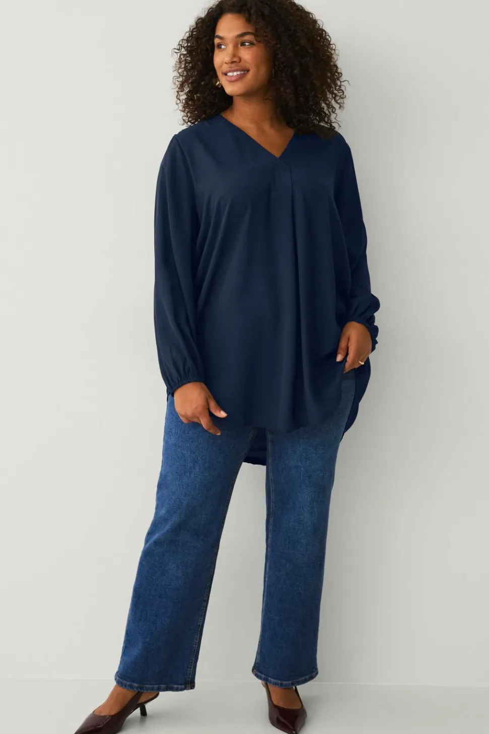 Ellos Plus collection Tunika med v-hals