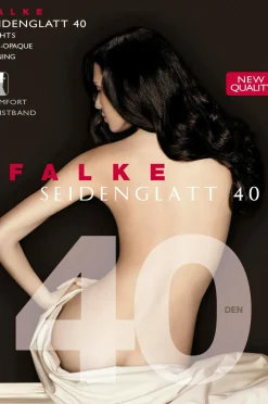 FALKE Strømpebukser Seidenglatt 40 Den Tights