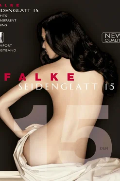 FALKE Strømpebukser Seidenglatt 15 Den Tights