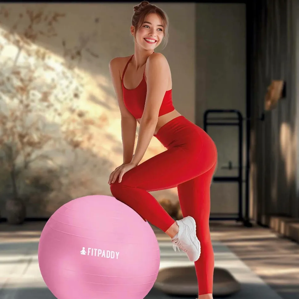 FITPADDY Pilates-bold 65cm Pink Edition