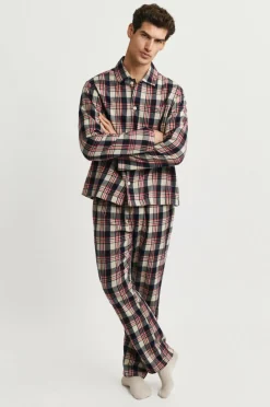 Gant Pyjamas Flannel Check Pajama Set Gift Box
