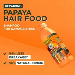 Garnier Fructis Hair Food Papaya Shampoo For Damaged Hair 350 Ml