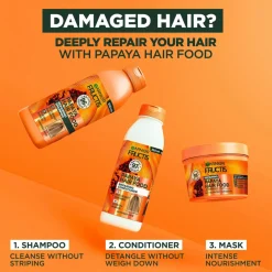 Garnier Fructis Hair Food Papaya Shampoo For Damaged Hair 350 Ml