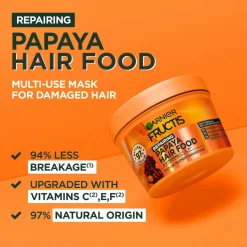 Garnier Fructis Hair Food Papaya Hair Mask For Damaged Hair 400 Ml