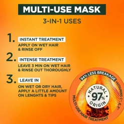 Garnier Fructis Hair Food Papaya Hair Mask For Damaged Hair 400 Ml