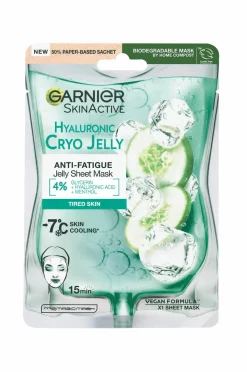Garnier Skinactive Hyaluronic Cryo Jelly Face Sheet Mask For Tired Skin
