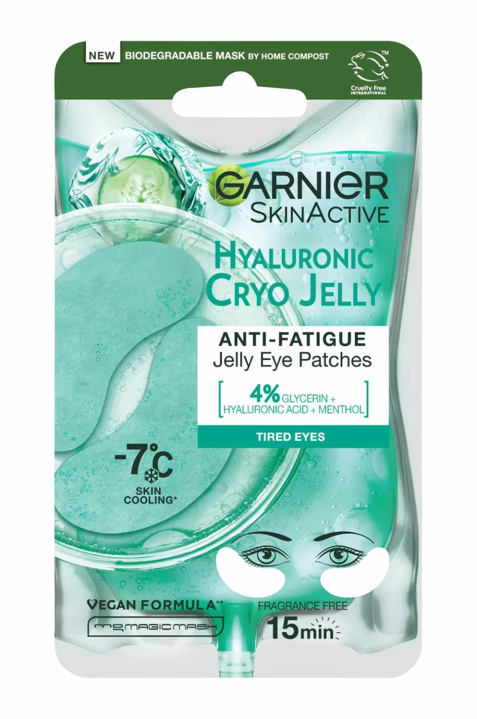 Garnier Skinactive Hyaluronic Cryo Jelly Eye Patches For Tired Eyes