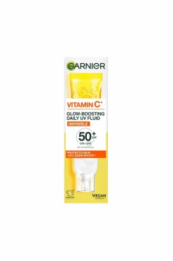 Garnier Vitamin C* Glow-Boosting Daily UV Fluid SPF50+ For Dull Skin Invisible 40 Ml