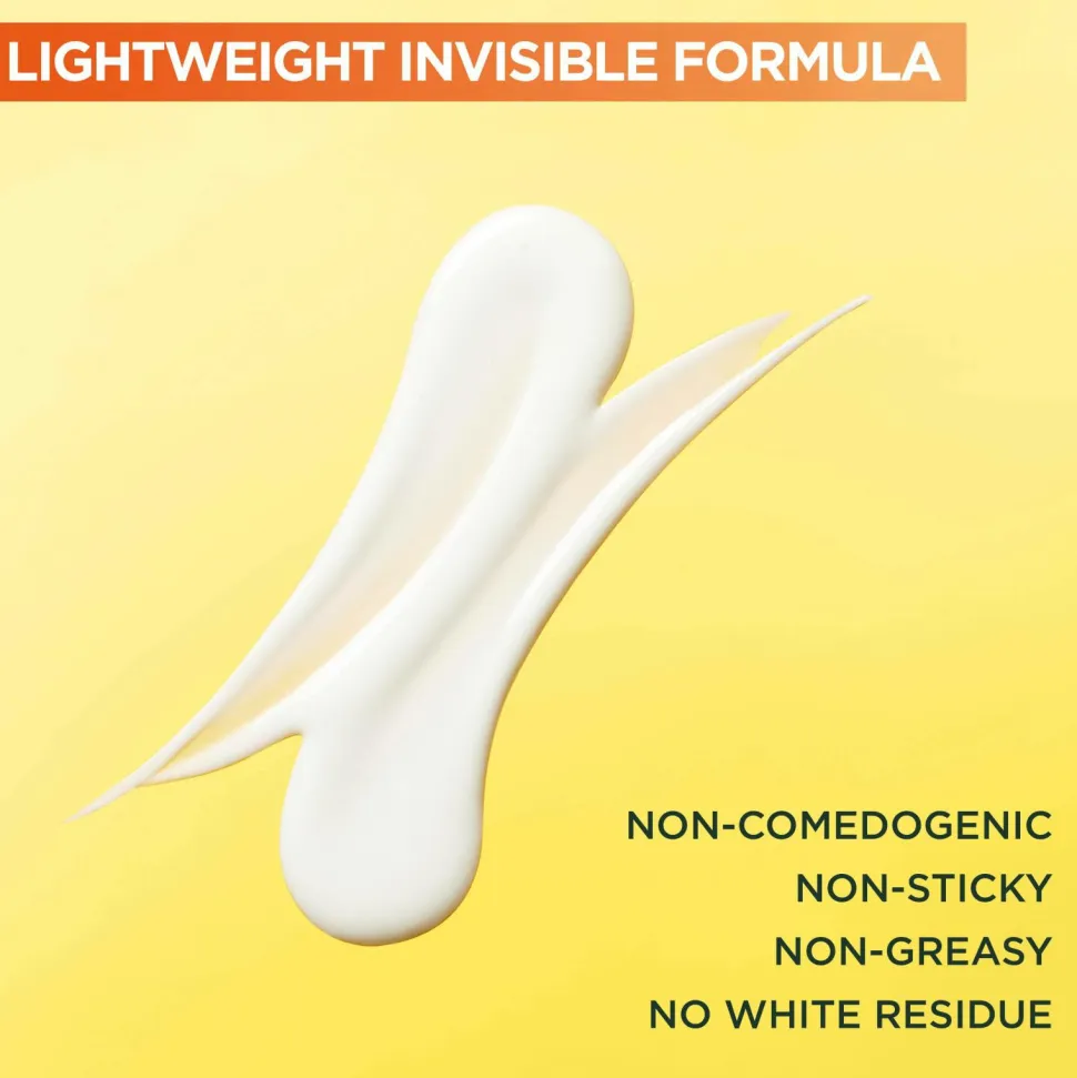 Garnier Vitamin C* Glow-Boosting Daily UV Fluid SPF50+ For Dull Skin Invisible 40 Ml