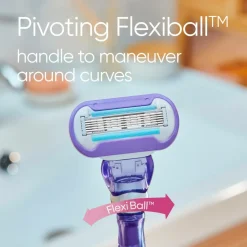 Gillette Barberkniv Deluxe Smooth Swirl med 3 barberblade