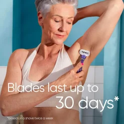 Gillette Barberkniv Deluxe Smooth Swirl med 3 barberblade