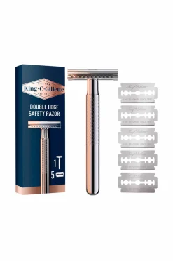 Gillette Dobbeltkantet sikkerhedshøvl + 5 barberblade