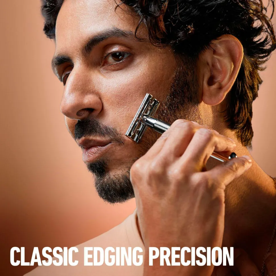 Gillette Dobbeltkantet sikkerhedshøvl + 5 barberblade