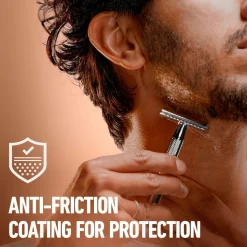 Gillette Dobbeltkantet sikkerhedshøvl + 5 barberblade