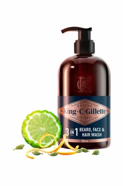 Gillette 3-in-1 Beard, Face & Hair Wash