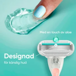 Gillette Udjævningsplan Smooth Sensitive + 2 barberblade