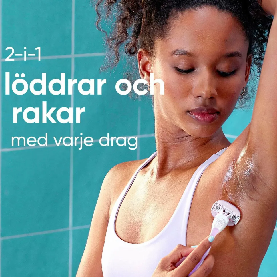 Gillette Udjævningsplan Comfortglide Breeze + 4 barberblade