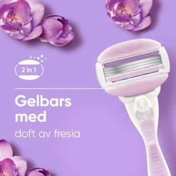 Gillette Udjævningsplan Comfortglide Breeze + 4 barberblade