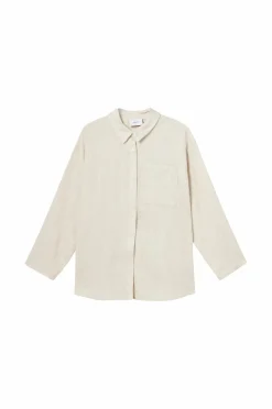 Grunt Skjorte Latti LS Linen Shirt