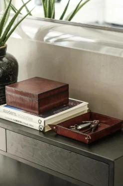 Halvor Bakke Opbevaringsboks i læder med låg