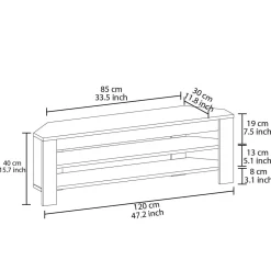 Hanah Home TV-bænk Corner