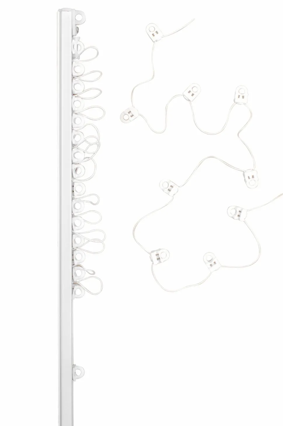 Hasta Gardinskinne U Wave 150 cm