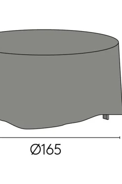 Hillerstorp Møbel Cover Round Ekeryd Sandhamn Spring Ø165 X 89 Cm Gray